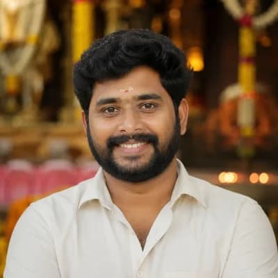 Portrait of Arun Krishnan, festival volunteer